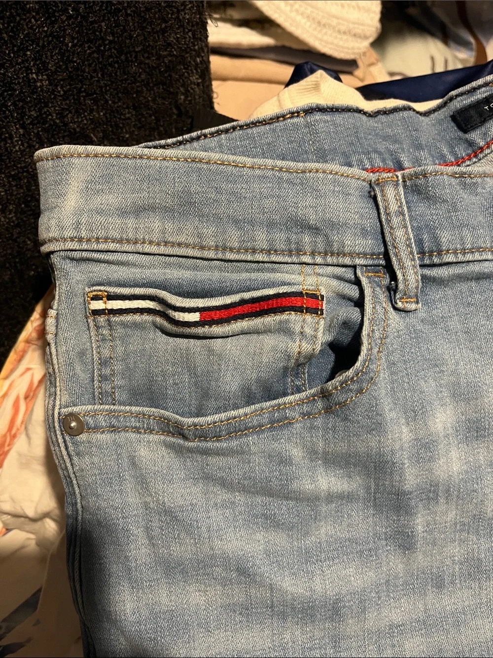 Light Blue Men's Straight-Leg Jeans